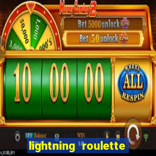 lightning roulette como jogar